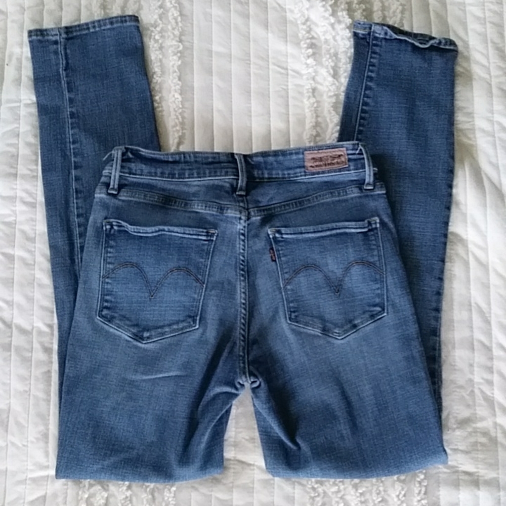 Levi's Mid-Rise Skinny Jeans Blue 6M - Picture 7 of 16